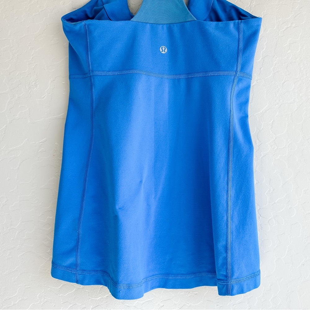 Lululemon Scoop Neck Tank Top Athletic Women’s - Blue - Size Medium - Picture 9 of 10
